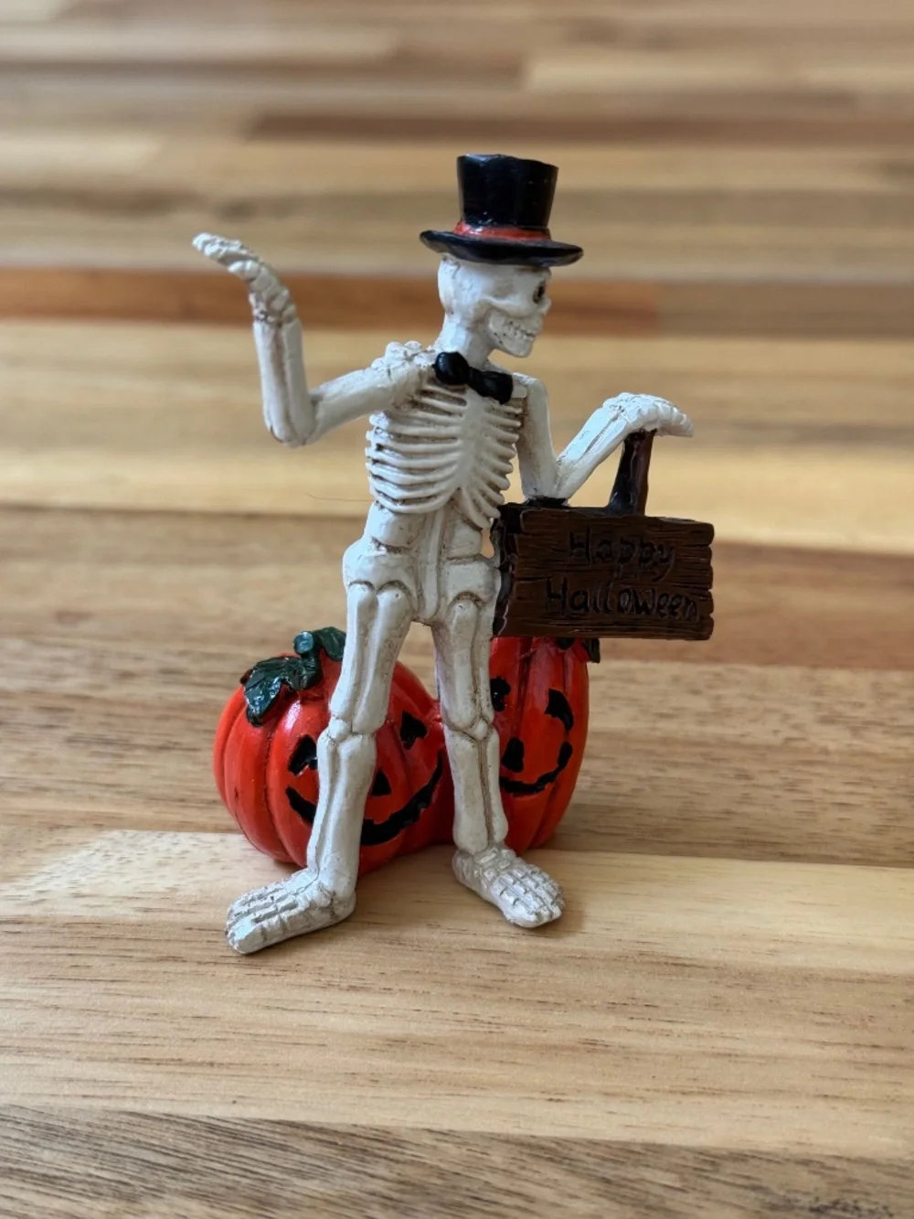 Maker's Halloween miniature Skeleton with jack-o-lanterns figurine Joann's